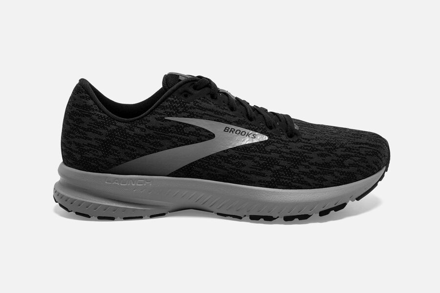 Brooks Launch 7 Mens Australia - Road Running Shoes - Black (070-UCRAP)